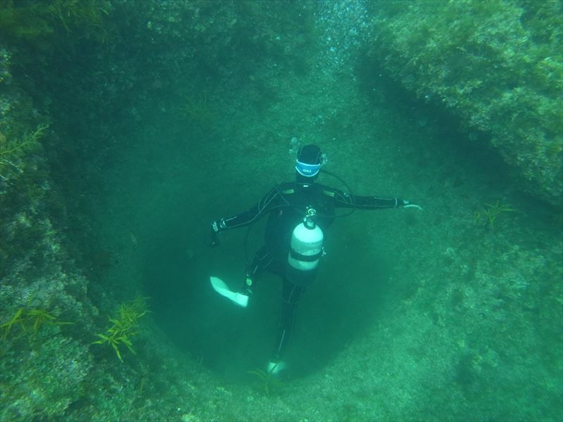 オオケツの穴・フラスコでの撮影